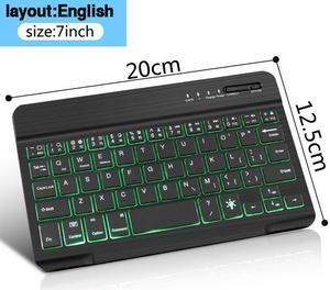 Ipad Wireless Keyboard Bluetooth Keyboard And Mouse Mini Keyboards Tablet Backlit Keyboard For Phone Ipad Pro 12 - 7 inch EN Keyboard