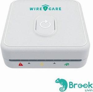 Brook Livin WIRECARE - Self-Exam Socket, Electrical Outlet, Receptacle, Wiring, LED Lights Show Socket Safety Status, Measure Resistance, Fire Prevention, Plug-in House Protector
