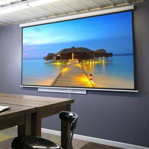 100"Projection Screen Manual Pull Down 16:9 HD Projector Home Theaters 3D Movie