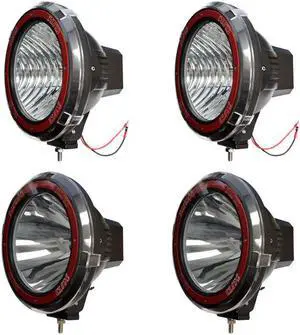 9 inches 4x4 Off Road 6000K 55W Xenon HID Fog Lamp Light Flood+Spot (4pcs)