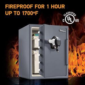 SentrySafe SFW205GQC Fireproof Safe and Waterproof Safe with Digital Keypad 2.05 Cubic Feet Gray