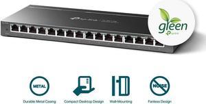 TP-Link 16 Port Gigabit Switch | Easy Smart Managed | Plug & Play | Limited Lifetime Protection | Desktop/Wall-Mount | Sturdy Metal w/ Shielded Ports | Support QoS, Vlan, IGMP and LAG (TL-SG116E)
