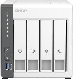 QNAP TS-433-4G-US 4 Bay NAS with Quad-core Processor, 4 GB DDR4 RAM and 2.5GbE Network (Diskless)