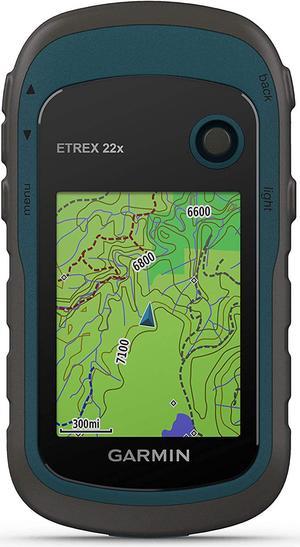 Garmin eTrex 22x, Rugged Handheld GPS Navigator, Black/Navy