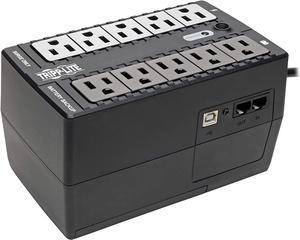 Tripp Lite 550VA UPS Desktop Battery Back Up, 8 Outlet, 300W 120V Standby, Ultra-Compact, USB
