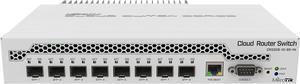 MikroTik 9-Port Desktop Switch, 1 Gigabit Ethernet Port, 8 SFP+ 10Gbps Ports (CRS309-1G-8S+IN)