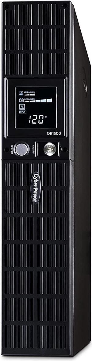 OR1500LCDRT2U Smart App LCD UPS System, 1500VA/900W, 8 Outlets, AVR, 2U Rack/Tower