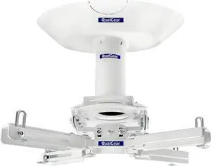 Pro-AV QG-KIT-CA-3IN-W Projector Mount Kit Accessory Single Joist Ceiling Adapter, 3" 1.5", White