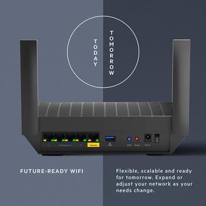 Linksys Mesh Wifi 6 Router, Dual-Band, 1,700 Sq. ft Coverage, 25+ Devices, Speeds up to (AX1800) 1.8Gbps - MR7350