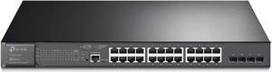 TP-Link TL-SG3428MP , 24 Port Gigabit L2+ Managed PoE Switch , 24 PoE+ Port @384W, 4 x SFP Slots , PoE Auto Recovery , Omada SDN Integrated, IPv6 , Static Routing , Limited Lifetime Protection