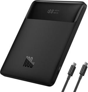 Laptop Power Bank, Baseus 100W Blade USB C Portable Laptop Charger, Super Fast Charging 20000mAh Slim Battery Pack for Laptop, MacBook Air, Dell, IPad, HP, iPhone, Samsung Galaxy, Switch and More