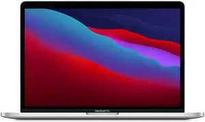 Apple B Grade Macbook Pro 13.3-inch (Retina 8GPU, Silver, Touch Bar) 3.2Ghz 8-Core M1 (2020) MYDA2LL/A 256GB SSD 16GB Memory 2560x1600 Display Mac OS Power Adapter Included
