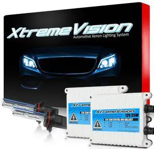 XtremeVision 9005 30K 35W AC Xenon Bundle - Xenon Headlight Bulb with Slim AC Ballast -HB3, 9011, 30000K Deep Blue - Xenon Bulbs - 1 Pair