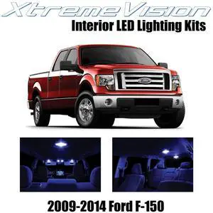 XtremeVision Interior LED for Ford F-150 2009-2014 (12 Pieces) Blue Interior LED Kit + Installation Tool
