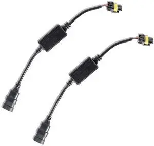 XtremeVision CanBus Decoder for LED Headlights - LED Resistor - CanBus Error Eliminator - Anti Flicker Capacitor - 9006, 9005, 9012, H10 - 1 Pair
