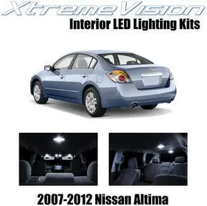 XtremeVision Interior LED for Nissan Altima Sedan 2007-2012 (10 Pieces) Pure White Interior LED Kit + Installation Tool