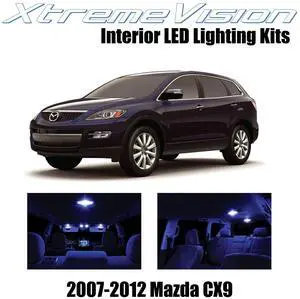 XtremeVision Interior LED for Mazda CX9 2007-2012 (10 Pieces) Blue Interior LED Kit + Installation Tool