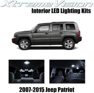 XtremeVision Interior LED for Jeep Patriot 2007-2015 (6 Pieces) Pure White Interior LED Kit + Installation Tool