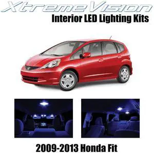 XtremeVision Interior LED for Honda Fit 2009-2013 (6 Pieces) Blue Interior LED Kit + Installation Tool