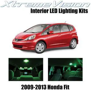 XtremeVision Interior LED for Honda Fit 2009-2013 (6 Pieces) Green Interior LED Kit + Installation Tool