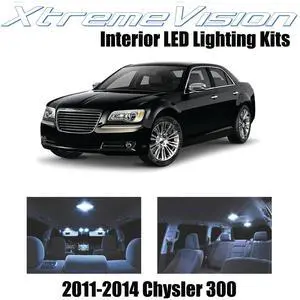 XtremeVision Interior LED for Chrysler 300 / 300C 2011-2014 (6 Pieces) Cool White Interior LED Kit + Installation Tool