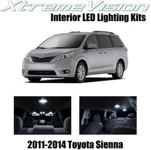 XtremeVision Interior LED for Toyota Sienna 2011-2014 (13 Pieces) Pure White Interior LED Kit + Installation Tool
