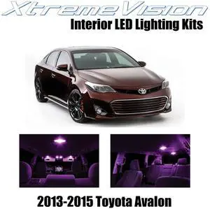 XtremeVision Interior LED for Toyota Avalon 2013-2015 (6 Pieces) Pink Interior LED Kit + Installation Tool