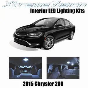 XtremeVision Interior LED for Chrysler 200 2015+ (11 Pieces) Cool White Interior LED Kit + Installation Tool