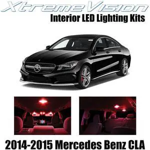 XtremeVision Interior LED for Mercedes Benz CLA 2014-2015 (13 Pieces) Red Interior LED Kit + Installation Tool
