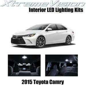 XtremeVision Interior LED for Toyota Camry 2015+ (8 Pieces) Pure White Interior LED Kit + Installation Tool