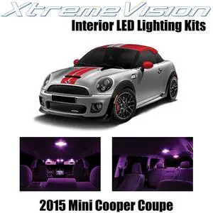 XtremeVision Interior LED for Mini Cooper Coupe 2015+ (11 Pieces) Pink Interior LED Kit + Installation Tool
