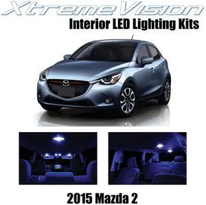 XtremeVision Interior LED for Mazda 2 2015+ (5 Pieces) Blue Interior LED Kit + Installation Tool