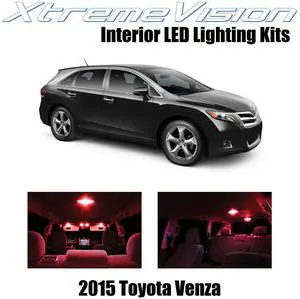 XtremeVision Interior LED for Toyota Venza 2015+ (11 Pieces) Red Interior LED Kit + Installation Tool