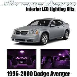 XtremeVision Interior LED for Chrysler Avenger 1995-2000 (10 Pieces) Pink Interior LED Kit + Installation Tool