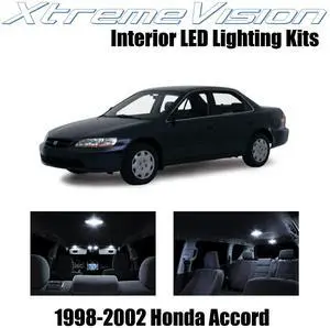 XtremeVision Interior LED for Honda Accord 1998-2002 (12 Pieces) Pure White Interior LED Kit + Installation Tool