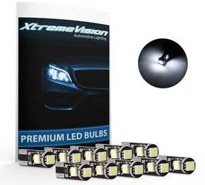 XtremeVision T10 168 194 175 161 158 3SMD Canbus Cool White LED Bulbs (10PCS)
