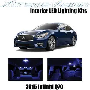 XtremeVision Interior LED for Infiniti Q70 2015+ (13 Pieces) Blue Interior LED Kit + Installation Tool