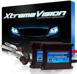 XtremeVision 35W Xenon Bundle with Slim Ballast (1 Pair) and 9007 4300K - 43K Bright Daylight Xenon Bulbs (1 Pair)