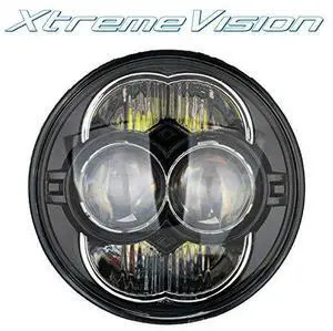 XtremeVision® 5 3/4" Inch Round 48W 4450LM CREE LED Headlight DOT Approved - Hi/Lo & DRL - Black - Fits H5006, H5001, 4000, 4040, 5506, H5006LL, and H5009 Sealed Beam Headlight