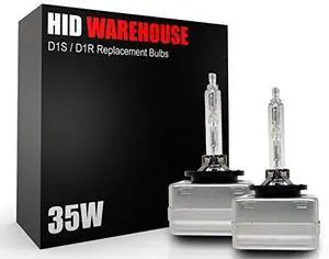 HID-Warehouse AC HID Xenon Replacement Bulbs - D1S / D1R / D1C - 10000K Dark Blue (1 Pair) (Metal Base)