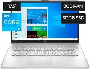 HP 17-CN0004CY 4B6T3UAR#ABA  Intel Core i3-1125G4 2.0GHz, 8GB, 512GB, 17.3" Touchscreen, Intel UHD Graphics  Windows 10, Factory Refurb 90-Days