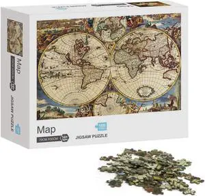 1000pc Jigsaw Micropiece Hard Puzzle Classic Artwork Age 14+ Map