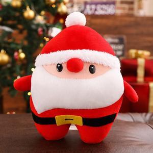 Santa Claus Christmas Pillow Plush 11 inch Soft Stuffed Funny Decoration Trow Pillow