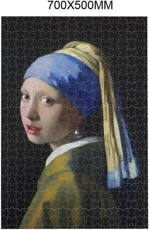 1000pc Jigsaw Hard Puzzle Classic Artwork 29.5×19.7" Age 14+ Girl Pearl Earring