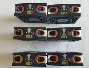 Lot of 6 Nidec 12 Volt Computer Cooling Fan V12E12BS2B5-07A021 for Dell Servers