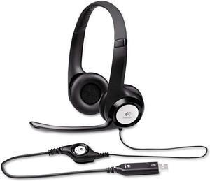 Lot of 2 Logitech H390 USB Computer Headsets w/ Noise-Canceling Microphone