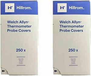 500 pcs Welch Allyn 05031 Hillrom Disposable Probe Covers for SureTemp 690 692