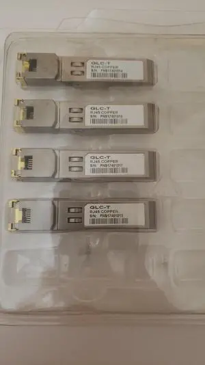 Lot of 4 GLC-T 1G SFP Transceiver 1000BASE-T Copper SFP to RJ45