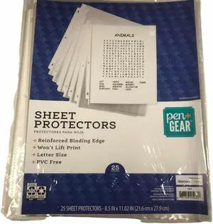 Pen And Gear 25 Sheet Protectors