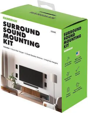 Hangman No Stud Surround Sound Mounting Kit No Drill Sound Bar Hanger